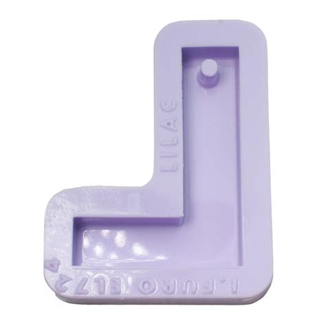 Molde De Silicone Para Resina Letra L Padrão Invertida Com Furo 1 Cavidade 4 Cm Estúdio