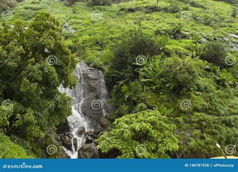 Waterfalls On Road To Ekvira Devi Temple Lonavala Maharashtra India