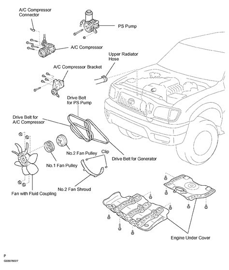 Toyota Tacoma Serpentine Belt Routing And Timing Belt Diagrams