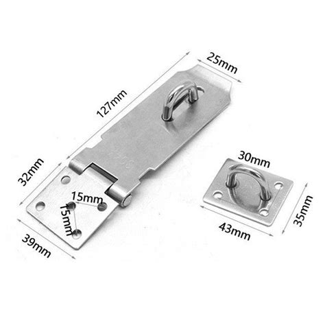 Anti Theft Hasp Staple Shed Latch Stainless Steel Door Lock Padlock