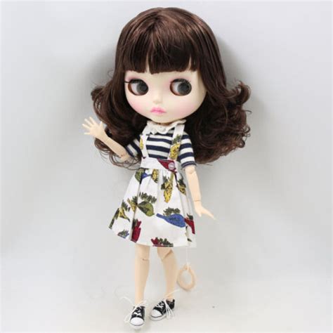 Nude Blythe Doll Matte Face Curved Lips Joint Body Scale Dolls