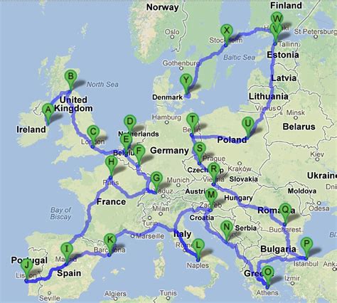 backpacking map  europe backpacking europe    bucket list