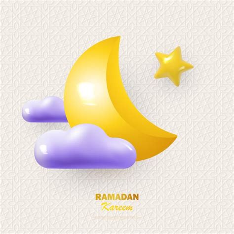 Projeto de férias ramadan kareem lua crescente de fundo estrelas