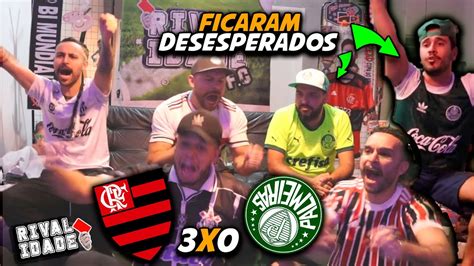 React Flamengo 3x0 Palmeiras Melhores momentos Gols Brasileirão