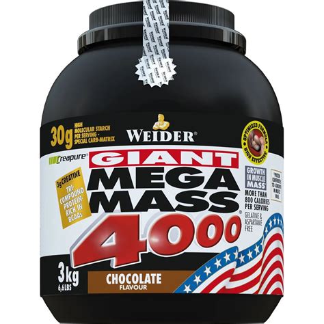 Weider Giant Mega Mass 4000 3 Kg Tömegnövelő Chockolate