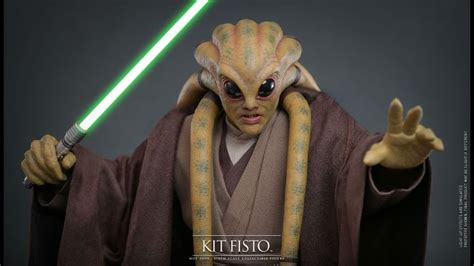 Star Wars Revenge Of The Sith Hot Toys Kit Fisto Figure Serpentor S Lair