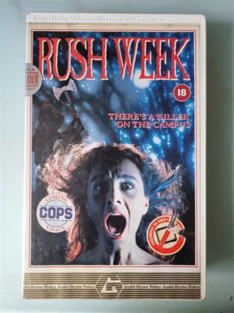 RARE RUSH WEEK Ex Rental Horror Vhs Big Box Good Condition 5 99