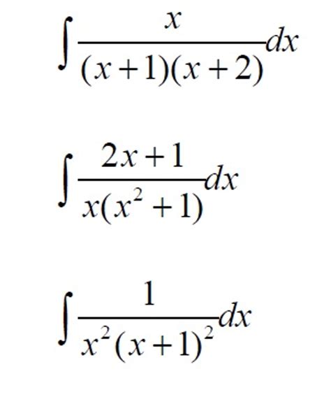 Solved Integral x/(x +1)(x +2) dx integral 2x + 1/x(x^2 + | Chegg.com