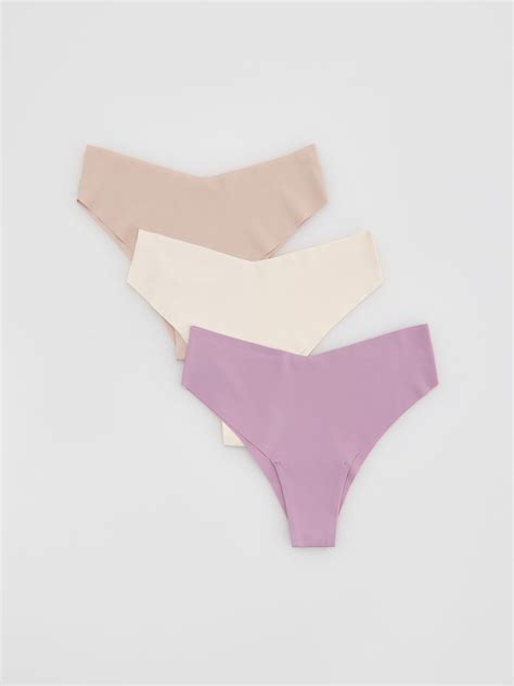 Sömlösa bikinitrosor pack FÄRG NUDE RESERVED EZ X