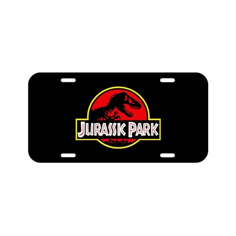 Jurassic Park Dinosaurs Movie License Plate For Vehicles Cars Etsy