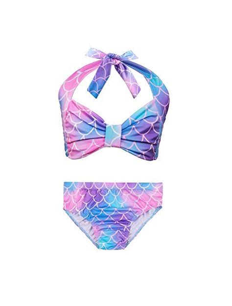 Buy Galldeals Mermaid For Swimming Girls Swimsuit Princess Bikini Set Bathing Suit Swimmable