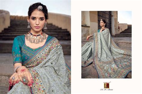 Mn Saree Kacchi Work Vol 3 Banarasi SIlk With Designer Wedding Wear