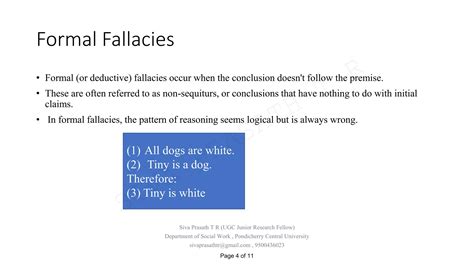 Fallacies And Its Types Ppt