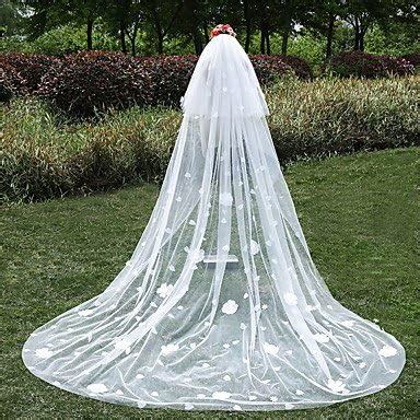 Xm Voiles De Mari E Deux Couches Voiles Cath Drale Bord Coup Tulle