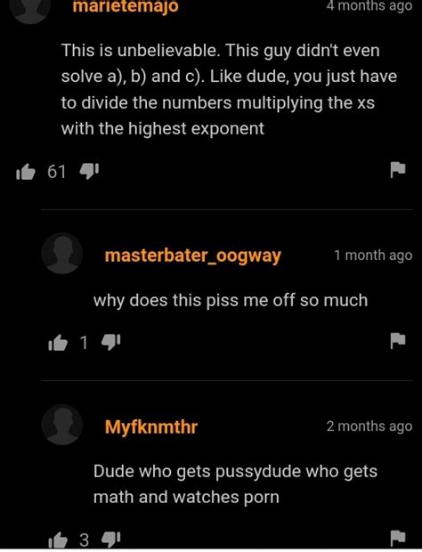 Math Pussy R PornhubComments