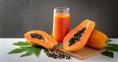 Papaya Juice Pure And Fresh Drink Happy Baking Days