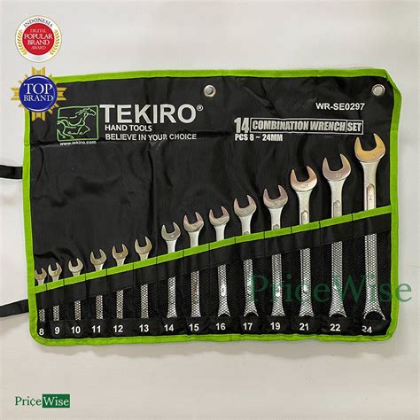 Jual Kunci Ring Pas Set 14 Pcs 8 24 Mm Combination Wrench Set Tekiro