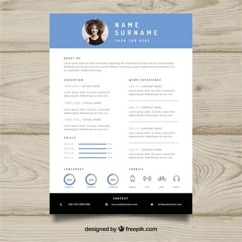 Premium Vector | Modern creative resume design