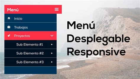 Como Hacer Un Men Desplegable Adaptado A Dispositivos M Viles