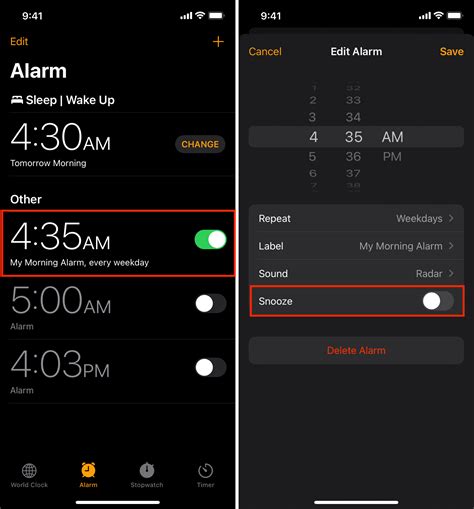 How to disable the alarm snooze button on your iPhone