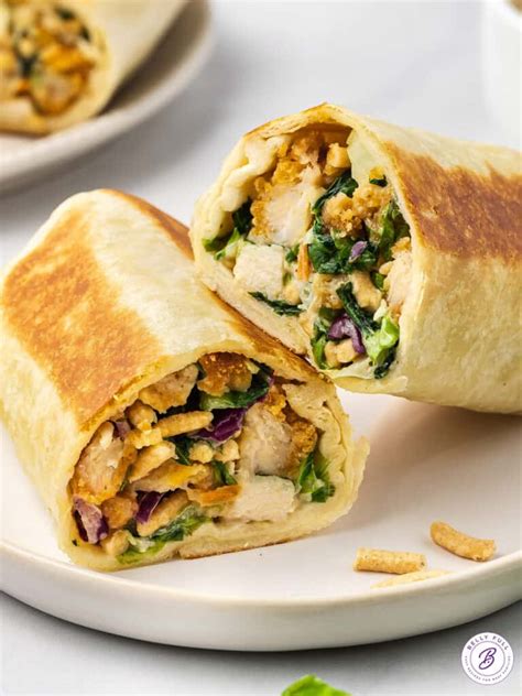 Asian Chicken Salad Wrap Belly Full