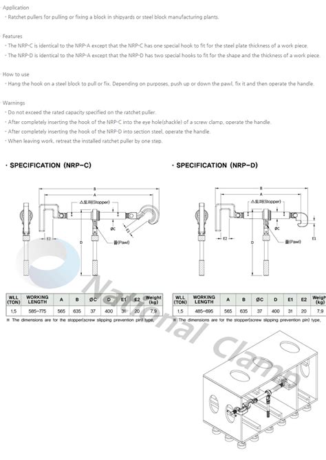 NRP-C/D by NATIONAL CLAMP - Komachine Supplier Profile and Product List