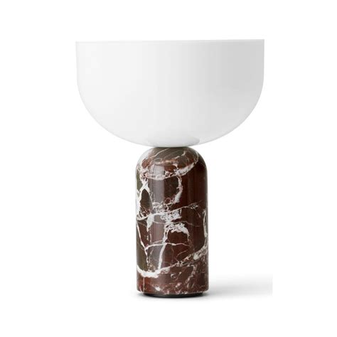 New Works Kizu Transportabel Bordlampe H Cm Rosso Levanto Marble