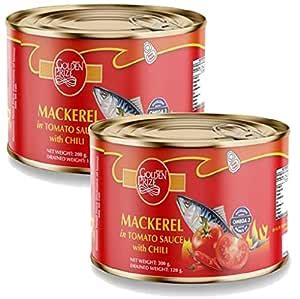 Golden Prize Mackerel In Tomato Sauce With Chili 200g Pack Of 2