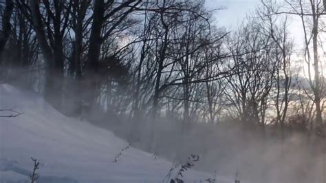 Snow Blizzard Relaxing Wind Sounds Hour Strong Winds Blowing Snow