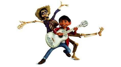 Download Coco Hector Miguel In White Wallpaper