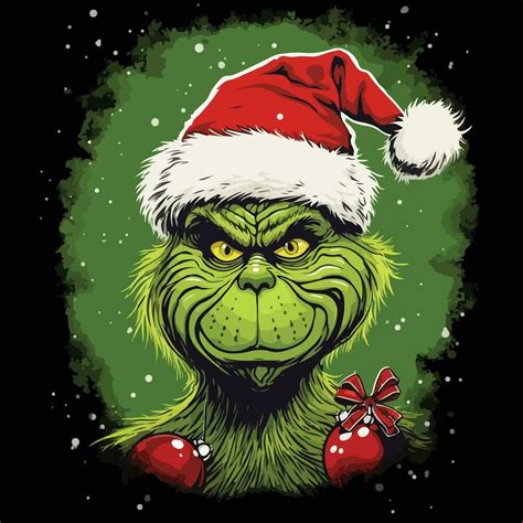 Grinch Christmas Vector 35153833 Vector Art At Vecteezy