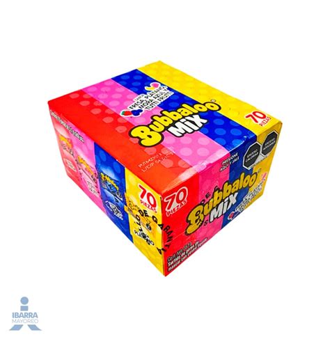 Chicle Bubbaloo Sweet Mix 70 Pzas Ibarra Mayoreo