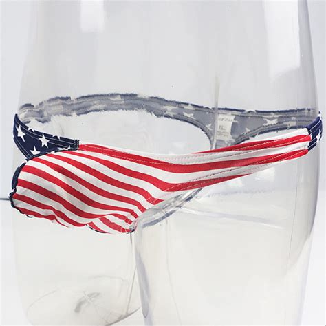 WOXUAN USA National Flag Mens Sexy Underwear Thongs Bikini Lingeries Cotton EBay