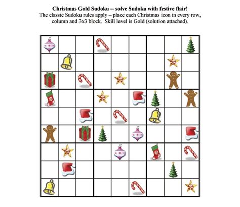 Christmas Sudoku Free Christmas Printables Sudoku Mama Geek