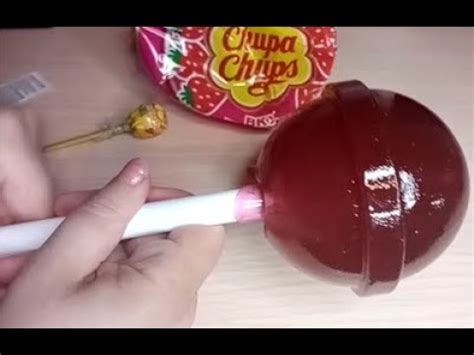 Показываю что внутри гигантского чупа чупс размером с голову - YouTube