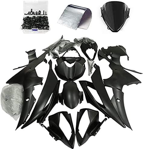 Amazon MC Glossy Matte Black Fairing Fit For Yamaha 2008 2016 YZF