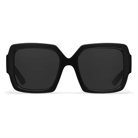 Prada Prada Monochrome Square Sunglasses Black Crystals Prada Collection Sunglasses