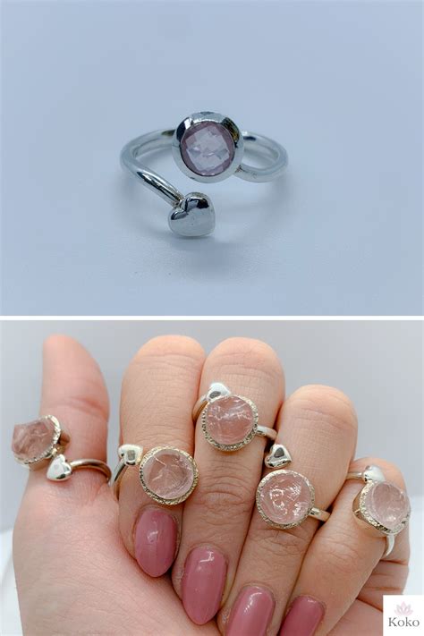 Raw Gemstone Jewelry Rose Quartz Jewelry Raw Rose Quartz Rose Quartz