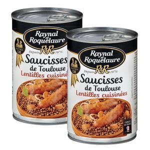 Promo Raynal Et Roquelaure Saucisse De Toulouse Et Lentilles Cuisin Es