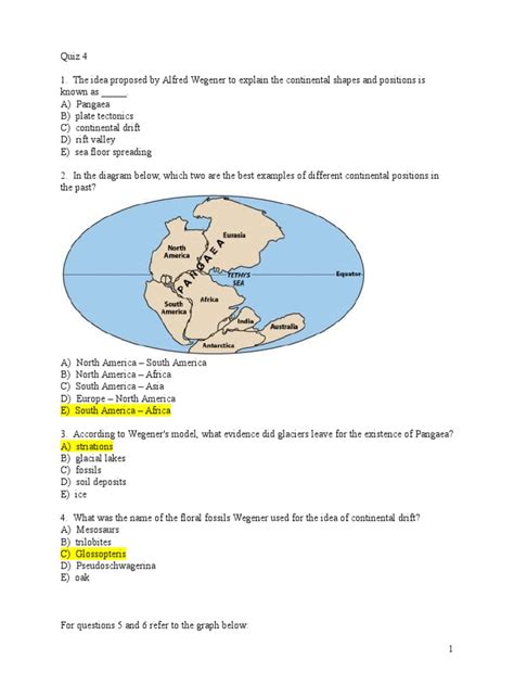 Plate Tectonics Quiz Plate Tectonics Mantle Geology