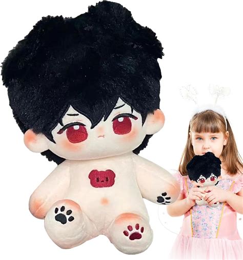 Jacekee Anime Doll Cm Anime Cotton Plush With Black Hair Kawaii Naked Anime Plushies