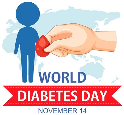 Free Vector | World diabetes day logo design