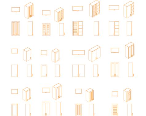 Wall Cabinet Cadblocks Hub For Industrial Design