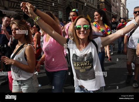 Rome Italy 10th June 2017 People Celebrate Gay Pride In Rome Italy Gari Wyn Williams Alamy