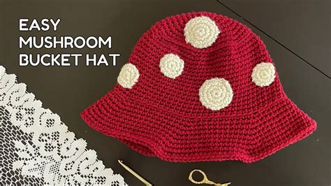 Easy Mushroom Bucket Hat Free Crochet Pattern YouTube