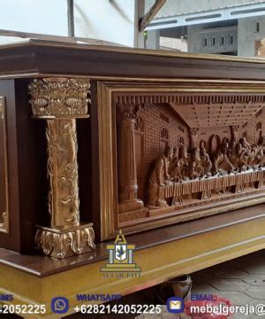 Jual Meja Altar Katolik Meja Altar Gereja Katolik Jati Terbaik