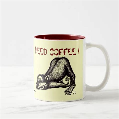 Funny monkey coffee mug | Zazzle