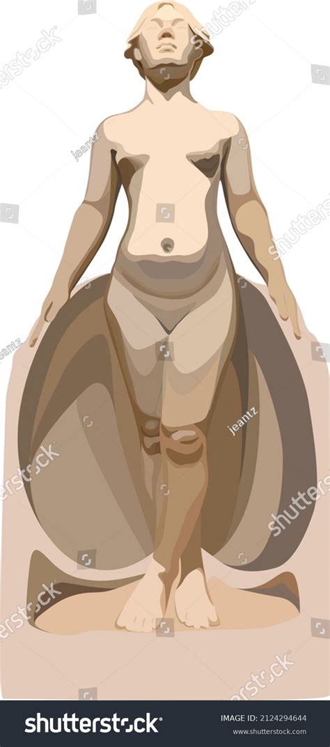 Taiwans Iconic Female Nude Sculpture Vector Stock Vector Royalty Free Shutterstock