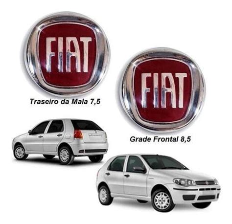 Kit Emblema Fiat Grade Mala Uno Palio G Genuina