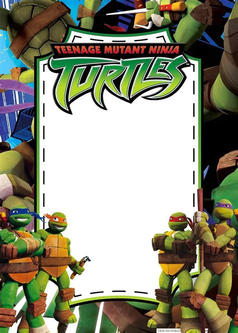 20 Teenage Mutant Ninja Turtles Canva Birthday Invitation Templates